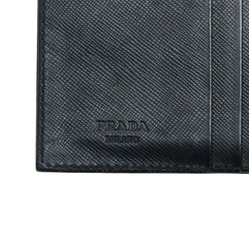 Prada Triangle Logo Trifold Wallet